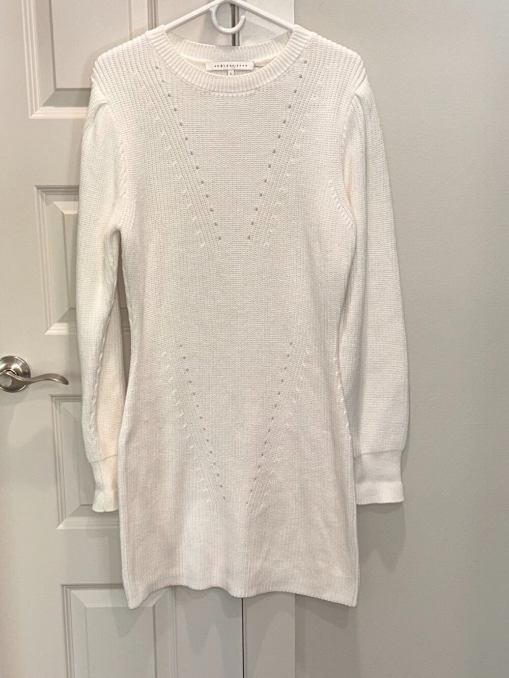 Endless Rose Cream Colored Sweater Dress